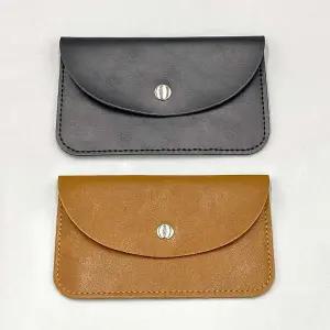 스티치가죽 똑딱이 동전 지갑 태국 일본 지폐 베트남 엔화 여행