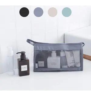 메쉬 헬스장 세면 도구 해외 여행 필수템 워시백 샤워 가방 파우치