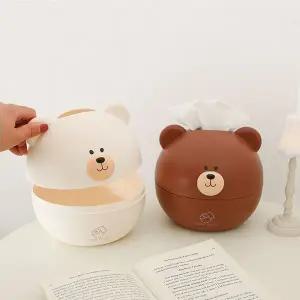 곰돌이 두루마리 휴지 보관함 티슈곽 미니 각티슈 케이스 냅킨 통