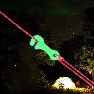 발광 야광 스토퍼 캠핑 텐트 부자재 로프 고정 10개 세트 부속품