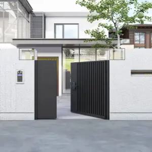 전원주택 대문 출입문 목재 담장 철문 테라스 단독주택 현관문 별장 철제문 야외 주차장 휀스