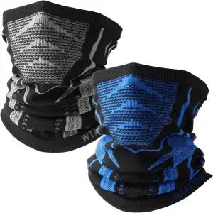 스키 스노보드 러닝 하이킹을 위한 통기성 겨울 워머 마스크 넥 2팩 WTACTULF 또는 게이터1팩 페이스