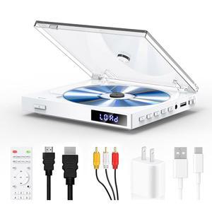 USB 포트가 있는 미니 DVD 플레이어, TV용 플레이어와 함께 HDMI/RCA 출력, 최대 1080P까지 모든 지역 NTSC/PA 지원, 입력 설계, 리모컨 포함