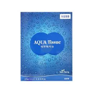 일회용 아쿠아티슈 코인티슈 500입 업소용 동전티슈