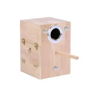 앵무새 알통 새집 번식장 둥지 원목 핀치 인테리어 조류 번식 상자 은신처 주택 하우스