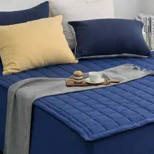 킹패드 40수패드 순면 밴딩패드 킹 네이비