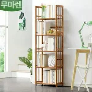 틈새 소형 원목 책장 네추럴 수납함 슬라이딩