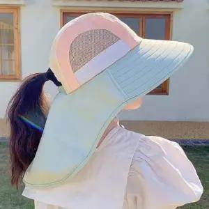 목보호모자 키즈 키즈모자 매쉬 차단 소재 우수한 자외선 사이드 넓은챙모자