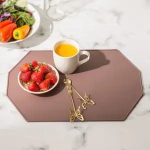 [모두모아]실리콘 폴리곤 테이블 매트 식탁매트 식탁보 실탁리너 실리콘매트 테이블러너