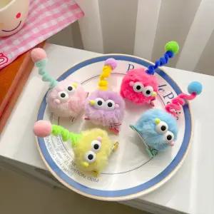 아기헤어핀 귀여운머리핀 초등학생머리핀 싸더라 뽀글이 어린이핀 방울