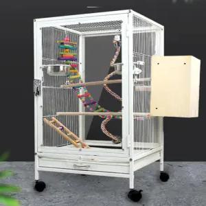 앵무새 새장 투명 아크릴 버드 케이지 새집 하우스 조류 대형 새장