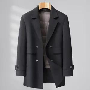 울 겨울 탈부착 패딩조끼 남성패션 하프기장 더블 다운 코트 조끼 오버사이즈 DL4