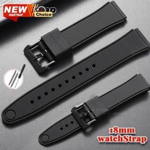 카시오 F-91W 시계 밴드 용 스포츠 실리콘 스트랩 18mm 여성용 남성용 방수 팔찌 범용 교체 손목