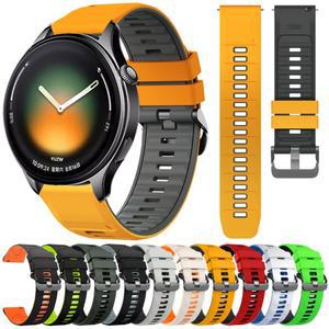 샤오미 워치 5 2 프로 미 컬러 밴드 실리콘 스포츠 스트랩 22mm 스마트워치 S4 S3 S2 S1 액티브 호환)