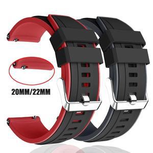 20 22mm 실리콘 손목 스트랩 Xiaomi Huami Amazfit GTR 47mm 2 Pro GTS 4 팔찌 밴드 스마트 시계