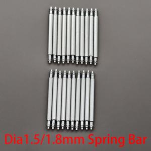 10개 스프링 바 직경 1.5mm 시계줄 링크 핀, 너비 10mm-30mm 스트랩 팔찌 316L 스테인리스 스틸 핀에 최적