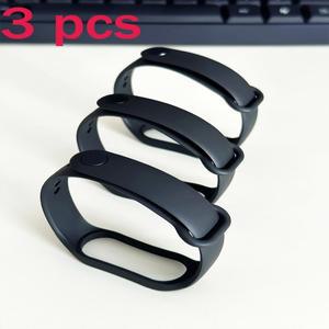 샤오미 미밴드 7 6 4 5 3 9용 시계줄 3개, 실리콘 스포츠 교체용 손목밴드 스마트워치 액세서리