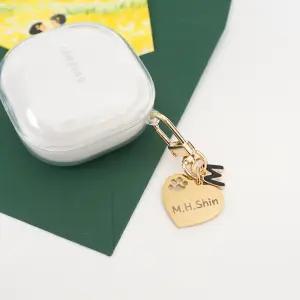 [벨프로도] 각인 키홀더 자동차키링 애견 네임텍 열쇠고리 하트팬던트