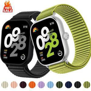 레드미 워치 5 4 나일론 루프 스트랩 팔찌 스마트 통기성 손목밴드 샤오미 미 밴드 9 프로/8 프로 코레아