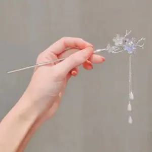 여성 여자 데일리 비녀 올림 머리 헤어 꽃 플라워 뒤꽂이 뒷꽂이 셀프 한복 웨딩 패션 악세사리 소품 용품