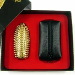 보관 파우치가 있는 수광 손 지압 볼 그립 강도 손가락 운동 스트레스 해소 마사지_사이즈 1.18 x 2.75