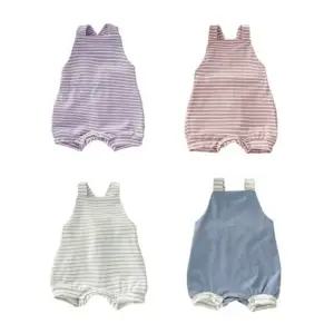 뒤버튼 ST 멜빵 바디슈트 204132 신생아바디슈트 아기바디슈트