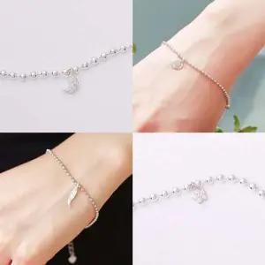 깃털 펜던트 볼 체인 실버 은 팔찌 팔찌선물 생일선물팔찌