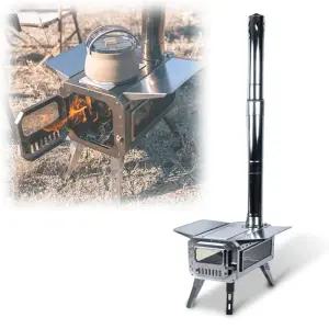 캠핑장작난로 휴대용 스텐 캠핑 소형 화목난로 난방 우드스토브