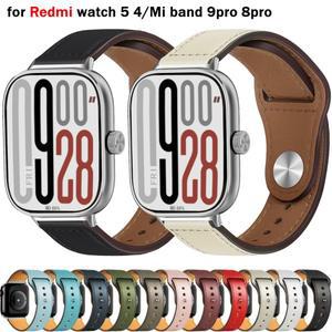 Redmi watch 5 가죽 밴드 4 스마트 시계 correas 스트랩 액세서리 Xiaomi Mi band 9pro