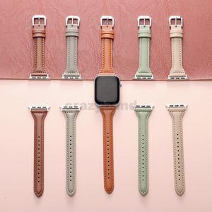 애플워치 밴드 가죽 스트랩 (아이워치 시리즈 10 9 7 SE 6 8 울트라 여성  42mm 38mm 호환)