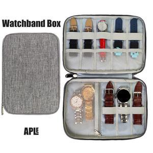 애플 워치용 시계 밴드 박스, 울트라 2 시리즈 9 8 7 se 정리함 거치대 가방 보관 케이스,  갤럭시 6 5 4 3