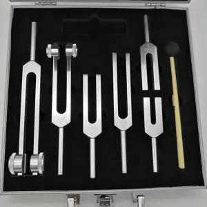 소리굽쇠 세트 은 바이올린 실버 명상 튜닝 기타 피아노