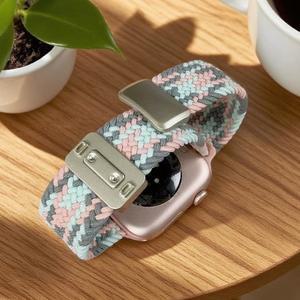 애플워치 울트라 2/1 49mm 10 밴드 9 8 7 SE 6 5 4 스트랩 아이워치 3 38mm 브레이디드 나일론