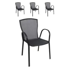 [모두쇼핑]휴게실 편의점 빵가게 커피숍전용 철재의자B X 4개입 인테리어의자 치킨집의자 업소용의자 카페