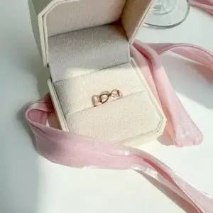 데일리 반지 리본 포인트 14k 18k 레이어드14k골드5호