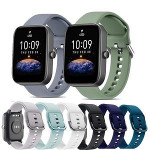 스포츠 실리콘 시계 밴드, Amazfit GTS 4, GTR 3/2 미니, 프로, 스트라토스, 밸런스, 20mm, bip 3 스트랩