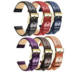 가죽 시계줄 12mm 얇고 매끄러운 스트랩 벨트 팔찌 부드럽고 편안한