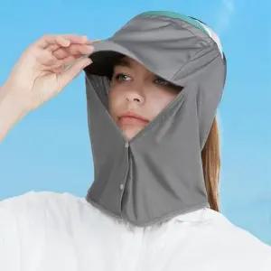 자외선차단 롱 캡 선가드 등산 모자 부착 햇빛가리개