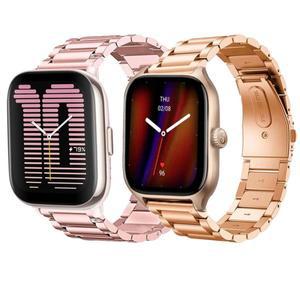 어메이즈핏 액티브 GTS 2, 3/4 미니 스트랩, 20mm, GTR 47mm, 스테인레스 스틸 팔찌, Bip 3 5 밴드