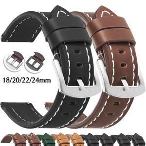 18mm 20mm 레트로 송아지 가죽 스트랩  시계 GT5/GT4/GT3 세이코 밴드 스포츠 퀵 릴리스 팔찌