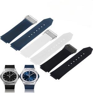 Hublot Yubo 클래식 퓨전 빅뱅 시리즈 방수 통기성 스트랩 26x19mm 24x17mm 용 땀 방지 무취 고무 시계 밴