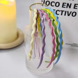 머리띠 얇은 플라스틱 데일리 물결