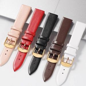 시계 액세서리 DW 다니엘 웰링턴 스트랩 용  가죽 밴드  레드 핑크 14/16/18/20/22mm