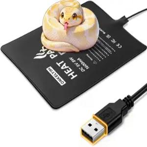 온켈림 USB 파충류 온열 패드 파충류용 6 X8 8W 매트 식물 씨앗 도마뱀 뱀 거북이 소라게용 방수 탱크