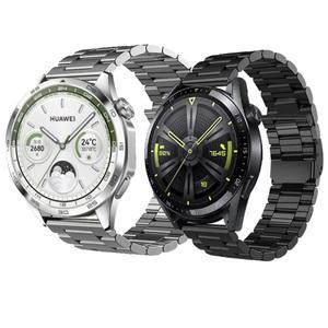 시계 gt 4 3/명예 gs pro/gt 2 스트랩 용 22mm 금속  갤럭시 46mm/기어 s3