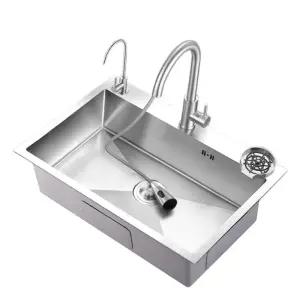 매립형 싱크볼 스테인리스 사각 언더볼 주방 개수대 수전 하수구