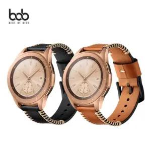 [이지커머스]갤럭시워치 전세대호환 스티치 가죽 밴드 스트랩 갤럭시워치가죽스트랩 워치5가죽스트랩 워치4