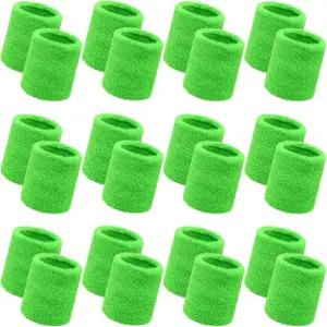 베메모 24개 손목 스웨트밴드 벌크 스포츠 손목밴드 남성용 통기성 운동 테니스 농구 야구 헬스장 운동용