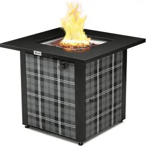 프로판 파이어 피트 테이블의 Werph 28 파티오 데크 가든 안뜰용 용암 암석이 있는 ETL 인증 테이블 뚜껑이