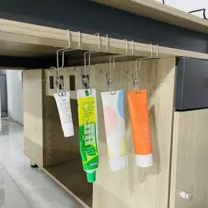 상부장 싱크대 키친 정리 공간 스텐 고리